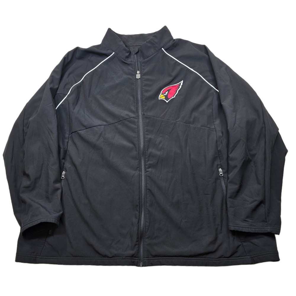 Arizona Cardinals NFL Pro Line Track Jacket Men's 6XB Black Full‎ Zip